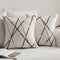 MIULEE Pack of 2 Decorative Throw Pillow Covers, Cute Woven Textured Chenille, 18 x 18 Inch, Beige