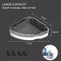 Corner Shower Caddy, Bathroom Shelves Organizers for Shampoo, Soap, Removable No-Drill Design (2 Pcs Grey)