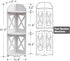 Waterproof Corner Shelf Stand, Storage Organizer for Bathroom, Perfect for Small Space, White Toilet Paper Stand