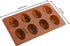 8 Cavity Silicone Egg Pan, Egg Shape Ice Tray, Set of 2 for Cake Decorating, Chocolate, Jello
