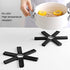 Folding Heat Resistant Pad, Insulated Hot Pot Holder Mat for Lipstick Wax Melting, Collapsible Dish Pan Mats