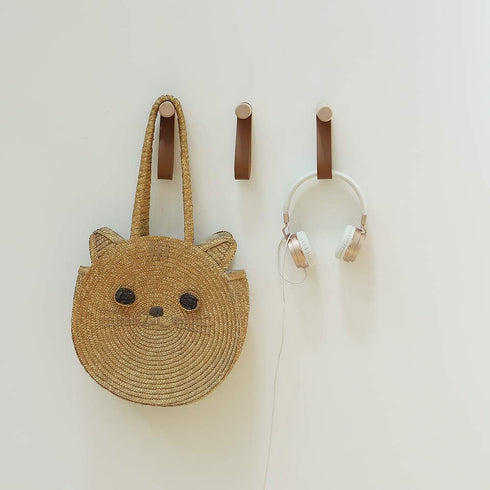 XAOMLP Wooden Coat Hooks - Wall Mounted Vintage Single Organizer Hangers, Handmade Craft Hat Rack, 3pcs