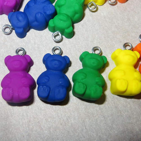 Palksky 20 Cavity Large Gummy Bear Mold, Big Bear Crayon Mold for Brownie Muffin Chocolate and Candy