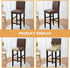 ARTIBETTER Wedding Elastic Band Elastic Chair Cover Leather