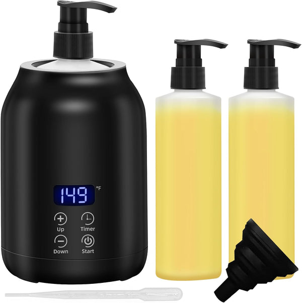 Massage Oil Warmer, Yofuly Electric Massage Oil Digital Heater with Two Oil