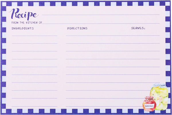 Recipe Cards 4x6 Inch, Double Sided Thicken Card Stock, 50-Pack (Seasoning)