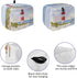 Coastal Lighthouse Toaster Cover 2 Slice, Small Kitchen Appliance Covers, Watercolor Blue Sky Sea Summer Beach Nautical Toaster Oven Cover with Loop, Bread Machine Cover Polyester Dust Cover