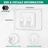 Lights-100Pcs Hooks for Outdoor String Heavy Duty Hooks with Adhesive StripsNo Holes, No Tools, No Drill Light Clips
