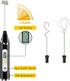 Handheld Milk Frother, USB Rechargeable, Adjustable 3 Speeds, Mini Blender Drink Mixer for Coffee, Hot Chocolate