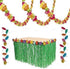 Charmed Luau Tropical Hawaiian Party Decorations - 144 Paper Cocktail Umbrellas, Grass Table Skirt, Lei Garland
