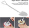 Ice Cream Spoon, Stainless Steel Cute Shovel Spoon, Reusable Sugar Dessert Cake Spoon for Home Cafe (4 Pointed Shovel)