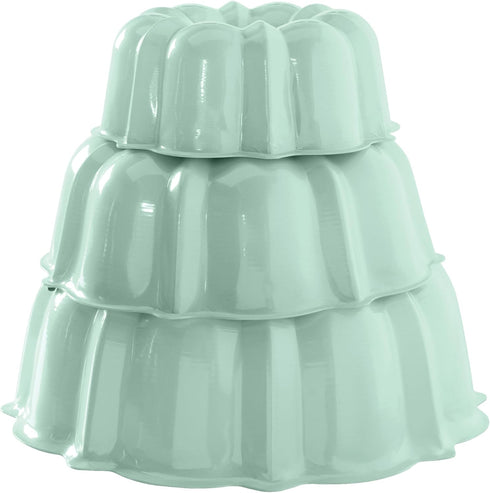 Nordic Ware 3-Piece Set Formed Bundt, Tiered, Sea Glass