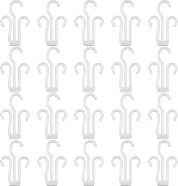 IFAMIO 20 Pack White Plastic Shoe Drying Shelf Hangers, Lightweight, Durable, Sturdy,