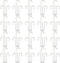 IFAMIO 20 Pack White Plastic Shoe Drying Shelf Hangers, Lightweight, Durable, Sturdy,