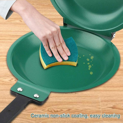 Killer's Instinct Outdoors Double-Sided Frying Pan - Non-stick, Easy-to-Clean with Flip Design