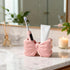 2-Slot Set, Counter Bow Toothbrush Holder Toothbrush and Toothpaste Holder Cute Toothbrush Holder Bathroom Organizer