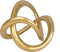 PUHOZN Modern Geometric Round Sculpture Gold Knot Statue Decor Tabletop Sculpture and Figurines