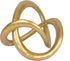 PUHOZN Modern Geometric Round Sculpture Gold Knot Statue Decor Tabletop Sculpture and Figurines