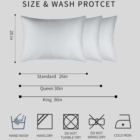 100% Mulberry Silk Pillowcase Set of 2, 19 Momme 600 Thread Count, Hidden Zipper, Soft Breathable (Buff Beige, King)