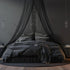 Comtelek Mosquito Net Bed Canopy for Girls,King Canopy Bed Curtains Full Queen Size from Ceiling,Dome Mosquito Netting