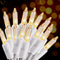 Christmas Lights 100 Count Mini Clear Lights, 32ft White Wire Christmas Tree String Lights Set for Indoor Outdoor