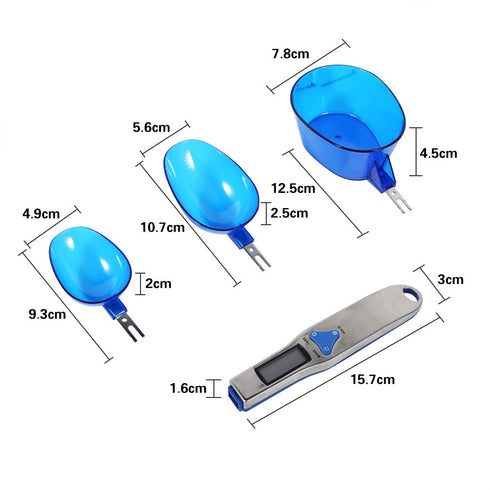 Accurate Digital Spoon Scale, 500/0.1g Kitchen Stainless Measuring Tool for Weighing