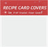 3x5 Recipe Card Protectors - 100 Count Recipe Card Covers, Index Card Sleeve