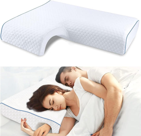 Generic Arched Memory Cuddle Pillow for Adults with Arm Hole - 3D Arched