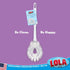 3 Pack, LOLA Toilet Bowl Brush w/Curved Head, Coated Wire, Durable Poly Bristles, Reaches Under Toilet Bowl Rim