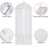 Zilink Garment Bags for Long Dresses - 60-inch Translucent Suit Bag with Full-Length Zipper, Set of 6