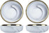 Colias Wing 3.5 Inch Elegant Marble Pattern Porcelain Side Dish Bowl Set of 4 for Soy Dipping Sauce