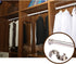 TIHOOD 6PCS Heavy Duty Stainless Steel Closet Rod End Supports, 1.25 Inches/32mm Diameter, Silver