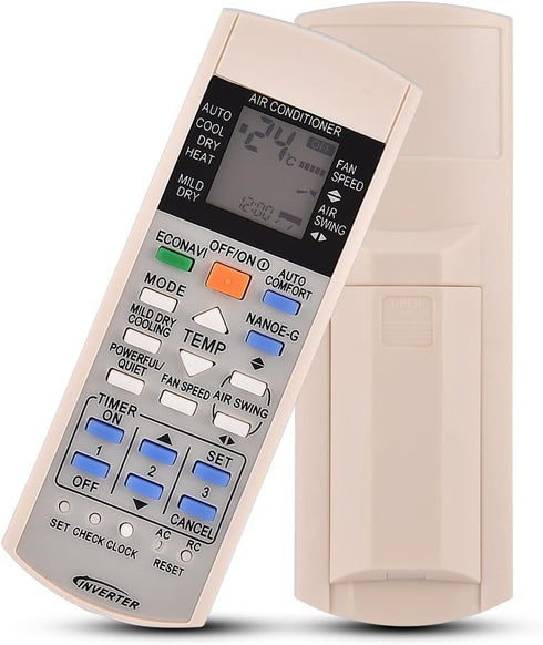 Universal Air Conditioner Remote Control Replacement for Panasonic Models A75c3300, A75c3208, A75c3706, A75c3708