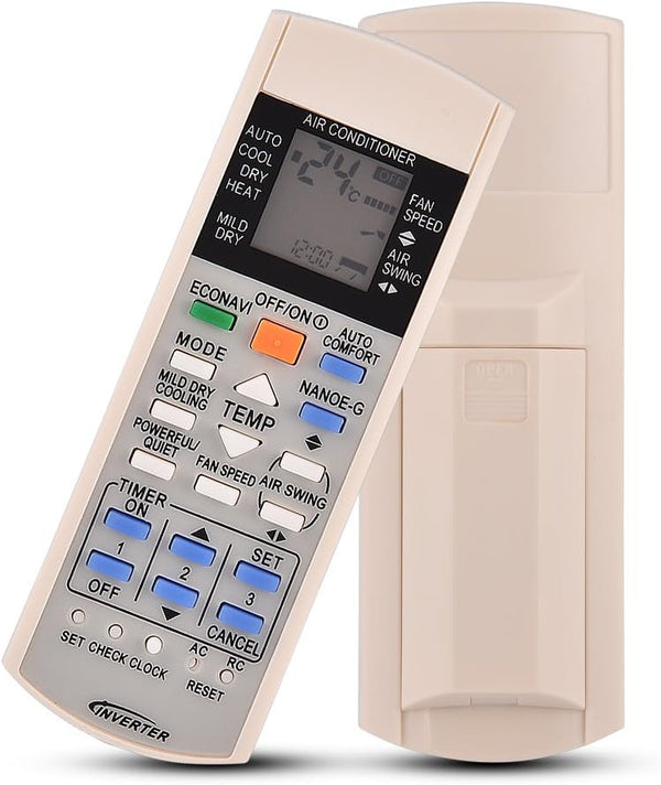 Universal Air Conditioner Remote Control Replacement for Panasonic Models A75c3300, A75c3208, A75c3706, A75c3708