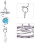 Wind Spinners for Yard and Garden, 2 Pieces Gazing Balls with Metal Stand on Clearance