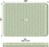 ME.FAN Silicone Dish Drying Mat for Kitchen Counter, Dish Drying Pad for Sink, Refrigerator or Drawer, Countertop Protection Pad M - 16''×12'' - Desert Sage