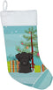 Caroline's Treasures BB1607CS Christmas Tree and Black Labrador Christmas Stocking, Holiday Decorations
