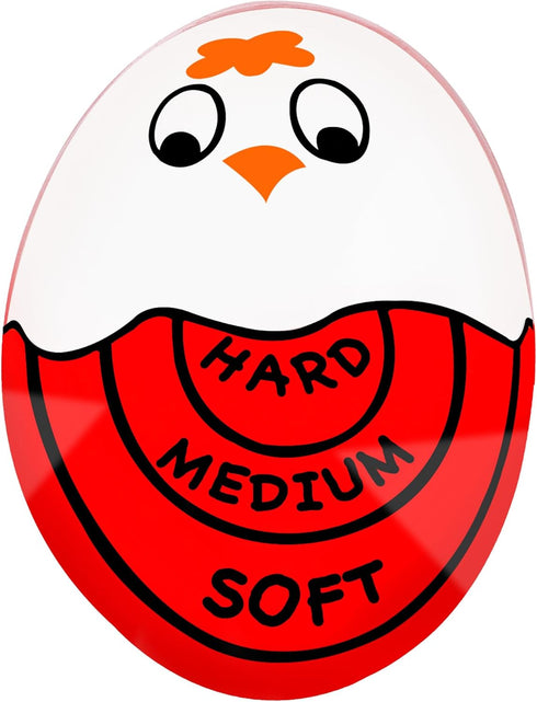 Eggssentials Red Egg Timer That Goes in Water Egg Timer for Hard