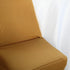 1 Set Efavormart Gold Spandex Stretch Folding Chair Covers for Party Dining Chairs W/Metallic Glittering Back W/Foot