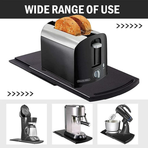 Sliding Coffee Maker Tray, Medium Appliance Rolling Tray, Countertop Appliance Moving Holder, Suitable for Place Kitchen Utensils and Appliances