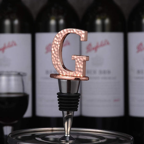 Miicol Prosecco Wine Stopper, Personalised Champagne Stopper, Rose Gold Wine Accessories, Gift