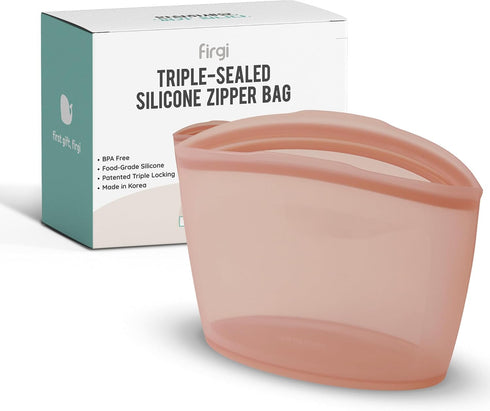 Reusable Silicone Food Storage Bag, 6 Cups, Large Container, Made in Korea