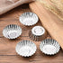 10 Pcs Stainless Steel Mini Tart/Pie Pans, Reusable Non-Stick Baking Molds for Tartlet and Cupcake Baking.