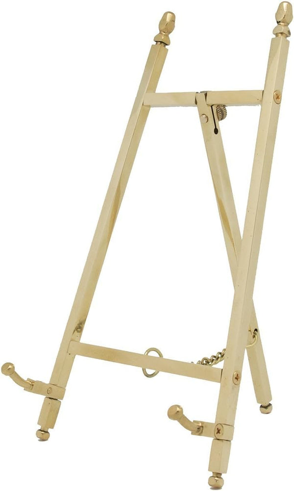 TOPNIKE Table Top Easel, Art Display Easels, Brass Plate Stands for Display, 6 Inch