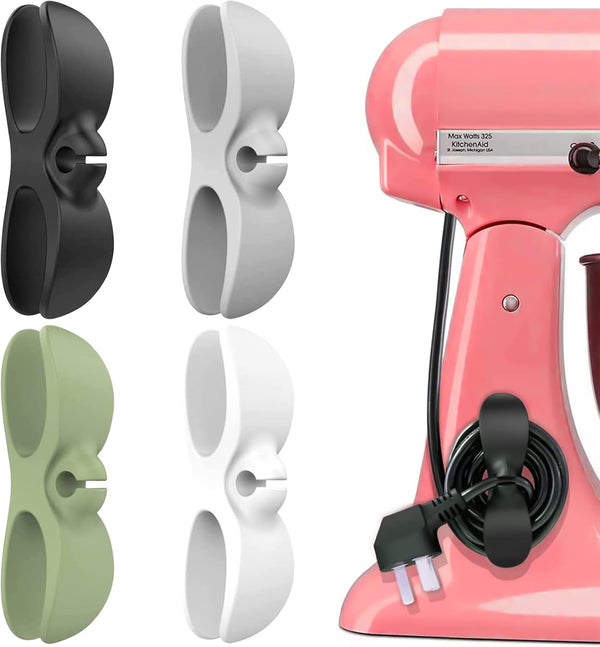 Appliance Cord Organizer for Kitchen, Small Holder Winder for Pressure Cooker, Mixer, Blender, Air Fryer, 4 Pack