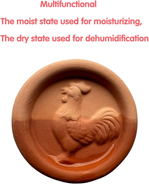 OULLYY 2 Pcs Terracotta Brown Sugar Keeper, Brown Sugar Saver Disc and Softener for Food Storage Containers, Reusable