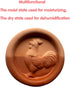 OULLYY 2 Pcs Terracotta Brown Sugar Keeper, Brown Sugar Saver Disc and Softener for Food Storage Containers, Reusable