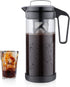 wedrink Cold Brew Coffee Maker, Borosilicate Glass Iced Tea Coffee Pitcher, Leak Proof Tritan (1.3L/44OZ)