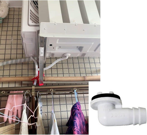 2pcs 15mm Air Conditioner Drain Hose Connector Conduct Condensate Plug Teeth Seal Elbow Fitting