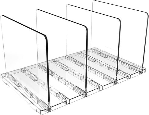 Copidrum Clear Kids Shoe Rack Holder for Closet Storage Organizer Stackable Shoes Shelf